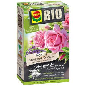 Compo Bio Rosen Langzeit-Dünger mit Schafwolle 2 kg