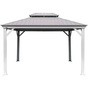 Sojag Aluminium Pavillon Messina 10 x 12 Champagner 298 x 363 x 292 cm