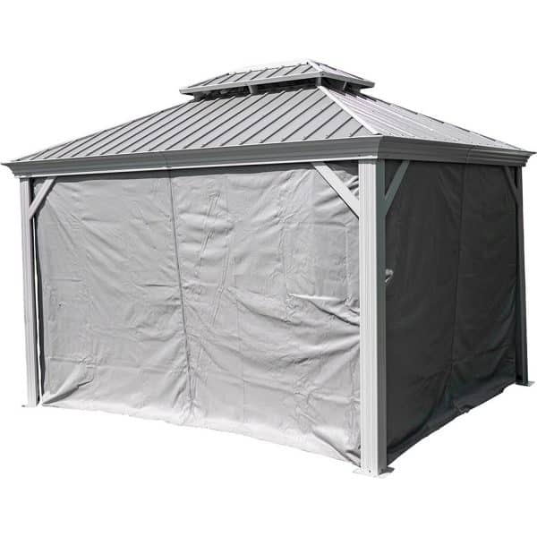 Sojag Vorhang-Set für Aluminium Pavillon Messina 12 x 16 Taupe