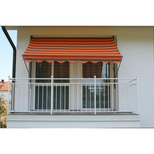 Angerer Klemmmarkise Exklusiv Orange-Braun 150 cm x 300 cm