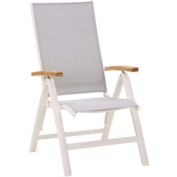 Klappsessel Cavalese Weiß/Teak