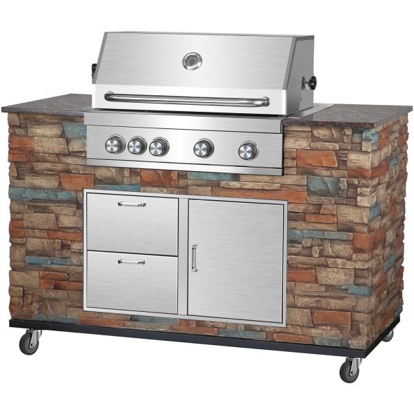 El Fuego Gasgrillküche AY 3000 Built-In ca.147 cm x 130 cm x 68 cm