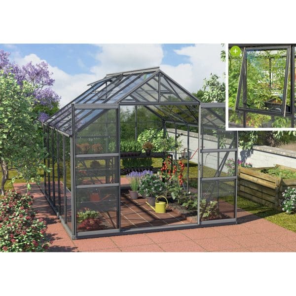 Vitavia Gewächshaus Meridian 2 8300 ESG 3mm Schwarz