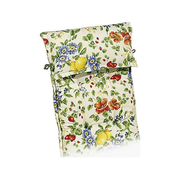Liegen-Auflage Trend-Line 190 x 60 x 8 cm Creme-Grün D.0612