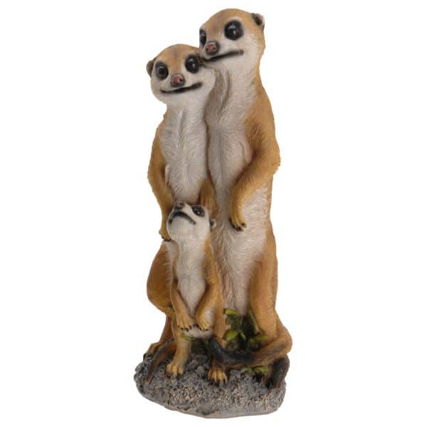 Deko-Figur Erdmännchen-Familie 38 cm