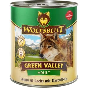 Wolfsblut Hunde-Nassfutter Green Valley Adult Lamm und Lachs mit Kartoffeln 800
