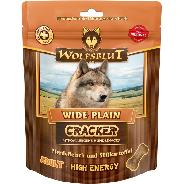 Wolfsblut Hunde-Belohnungssnacks Wide Plain High Energy Cracker Pferd mit Süßkar