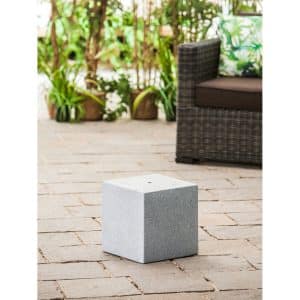 Heissner Deko-Säule Cube Grey