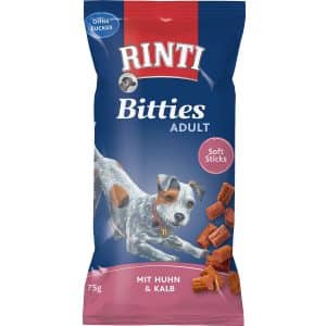 Rinti Hunde-Natursnacks Bitties Adult Huhn und Kalb 75 g