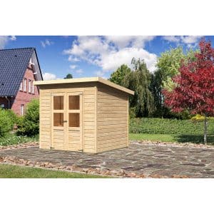 Karibu Holz-Gartenhaus/Gerätehaus Vellinge 4 Natur 208 cm x 210 cm