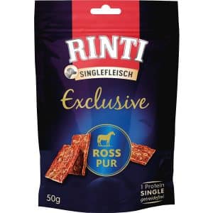 Rinti Hunde-Fleischstreifen Singlefleisch Exclusive Ross 50 g