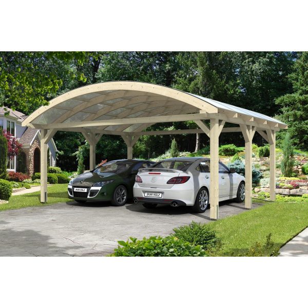 Skan Holz Bogendach-Carport Franken 635 cm x 541 cm