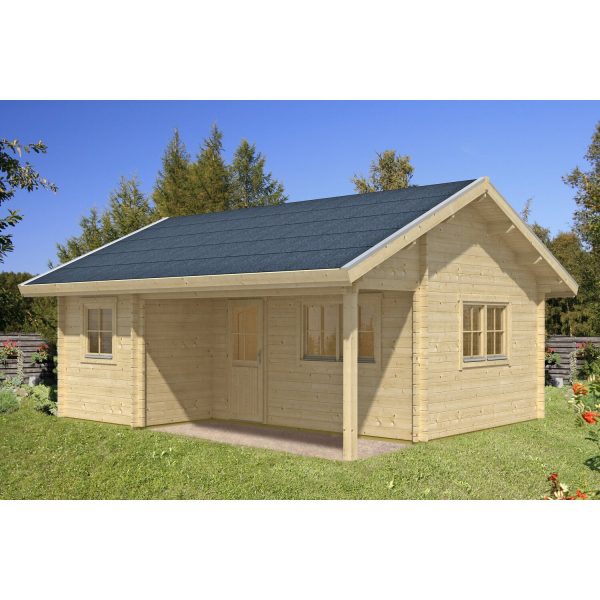 Skan Holz-Gartenhaus/Gerätehaus Ontario mit Dachlattung B x T 600 cm x 500 cm