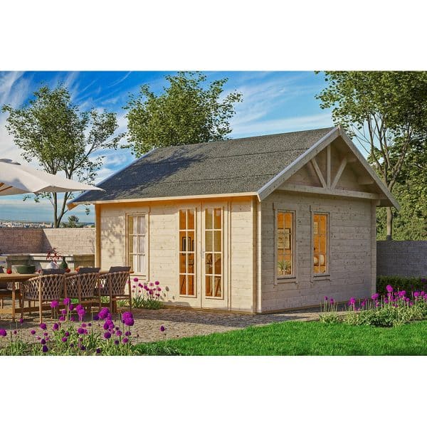 Skan Holz-Gartenhaus/Gerätehaus Toronto 1 mit Dachschalung B x T 420 cm x 420 cm