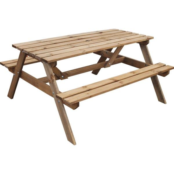 Andrewex Picknick-Gartentisch Holz Braun 71