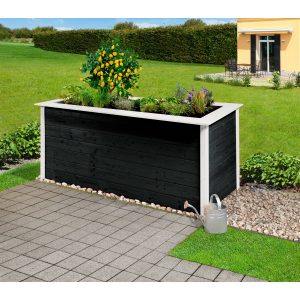 Weka Hochbeet Herba 205 cm x 80 cm x 81 cm Anthrazit/Weiß