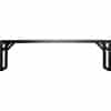 Aufsatz für Alutisch HKP 121 cm x 28 cm Schwarz