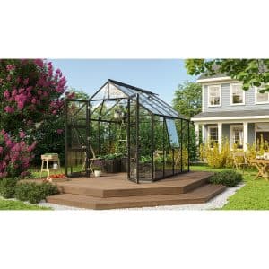 Vitavia Gewächshaus Olymp 6700 ESG Schwarz B 257 cm x T 258 cm