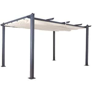 Jet-Line Gartenpavillon Luxor Beige 4 m x 3 m