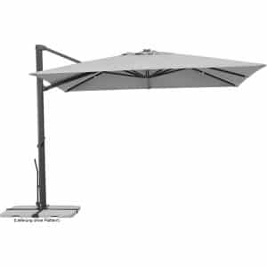 Schneider Ampelschirm Rhodos Smart 300 cm x 358 cm Silbergrau