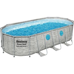 Bestway Stahlrahmenpool Power Steel 122 cm x 549 cm x 274 cm Oval