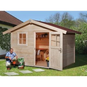 OBI Outdoor Living Holz-Gartenhaus/Gerätehaus Bozen C Natur 300 cm x 235 cm