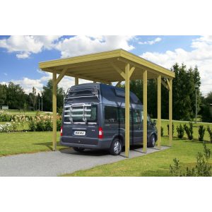 Skan Holz Caravan-Einzelcarport Friesland B x T 397 cm x 555 cm