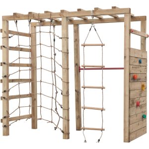 SwingKing Klettergerüst Bokito 220 cm x 240 cm x 120 cm