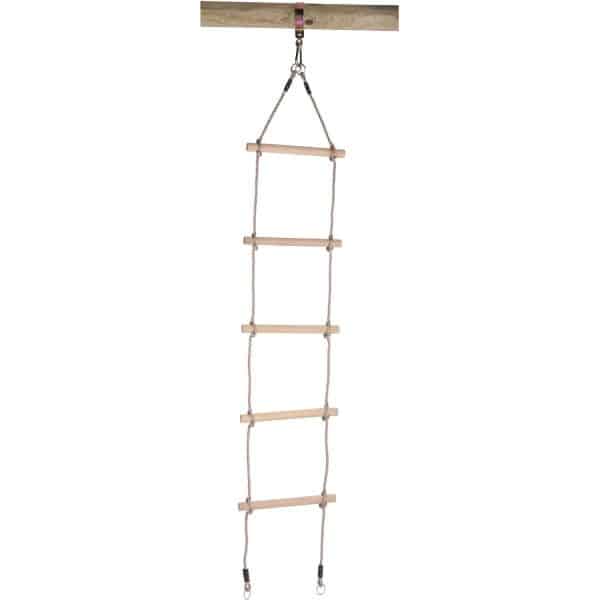 SwingKing Strickleiter mit 5 Holz-Sprossen