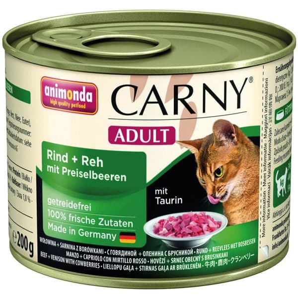 Carny Katzen-Nassfutter Adult Rind und Reh und Preiselbeeren 200 g