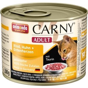 Carny Katzen-Nassfutter Adult Rind und Huhn und Entenherzen 200 g
