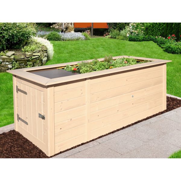 Weka Hochbeet mit Schrank Natur