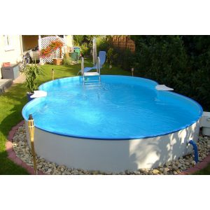 Summer Fun Stahlwand-Pool CALYPSO Einbau-u. Aufstellbecken Achtf. 525x320x150cm