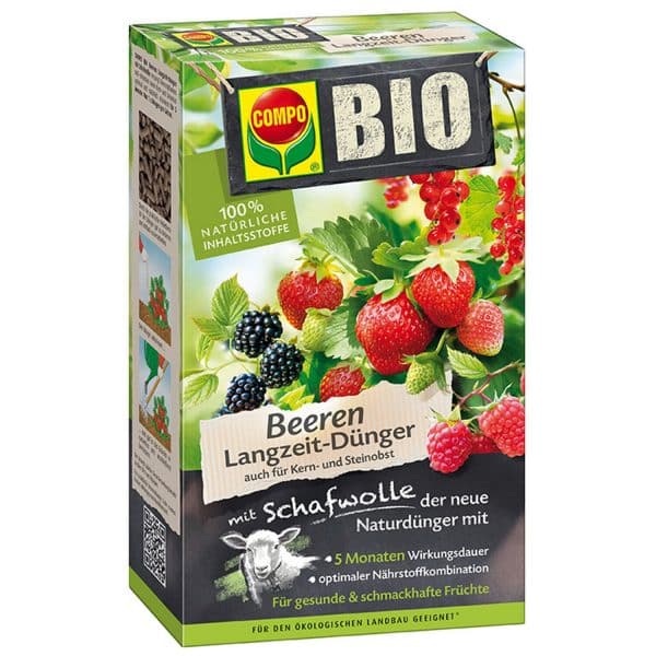 Compo Bio Beeren Langzeitdünger mit Schafwolle 2 kg