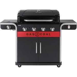 Char-Broil Gas und Holzkohle-Hybridgrill Gas2Coal 2.0 440 mit 4 Brennern