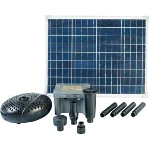 Ubbink Solar Springbrunnenpumpe SolarMax 2500 accu ABS Schwarz 62 x 45