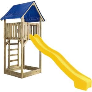 SwingKing Spielturm Lisa mit Rutsche Gelb 121 cm x 350 cm x 297 cm