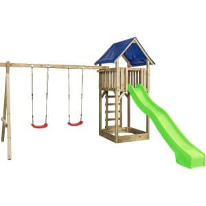 SwingKing Spielgerät Jonas mit Rutsche Apfelgrün 421 cm x 350 cm x 297 cm