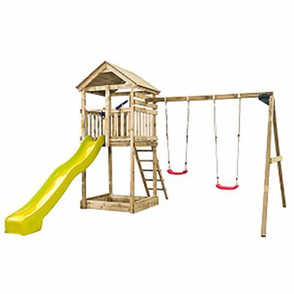 SwingKing Spielturm Daan Gelb 400 x 320 x 420cm