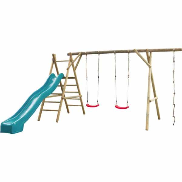 SwingKing Spielgerät Noortje Türkis 450 cm x 375 cm x 220 cm