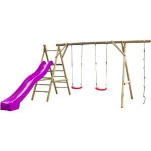 SwingKing Spielgerät Noortje Violet 450 cm x 375 cm x 220 cm