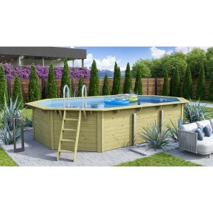 Karibu Pool Modell 4 X Set KDI mit Innenhülle Blau