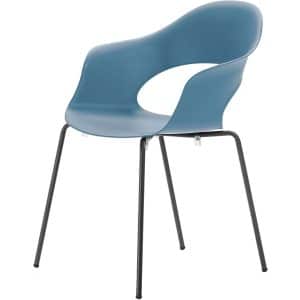 Best Stapelsessel Luna 56 cm x 58 cm 78 cm Anthrazit/Blau