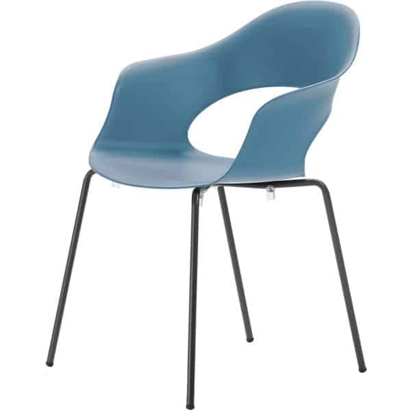 Best Stapelsessel Luna 56 cm x 58 cm 78 cm Anthrazit/Blau