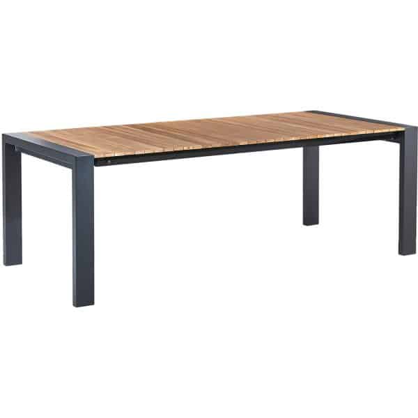 Best Ausziehtisch Langreo 213-269 cm x 100 cm x 75 cm Anthrazit/Teak