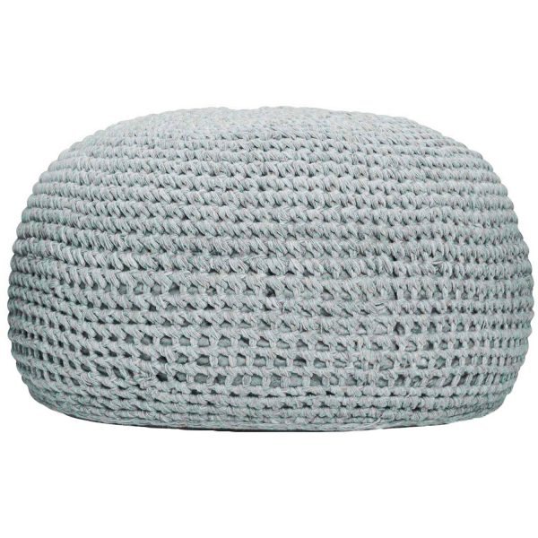 Best Pouf Ronda 55 cm x 55 cm x 41 cm Soft Blue