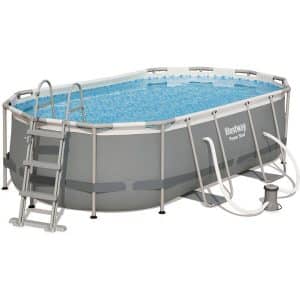 Bestway Stahlrahmen-Pool Power Steel 427 x 250 x 100 cm Oval