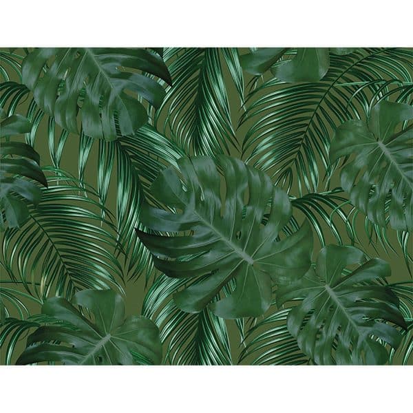 Siena Garden Sesselauflage Xora 110 cm x 48 cm x 8 cm Grün Monstera