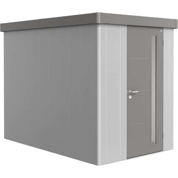 Biohort Gerätehaus Neo 3A Variante 1.2 Standardtüre Silber-Metallic