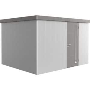 Biohort Gerätehaus Neo 3D Variante 1.2 Standardtüre Silber-Metallic
